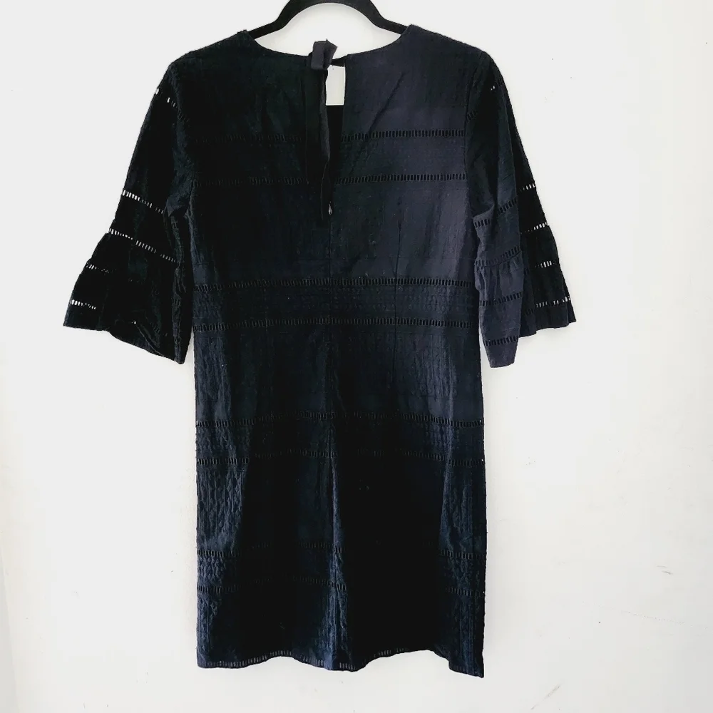 J.CREW Eyelet Flutter Sleeve Dress
